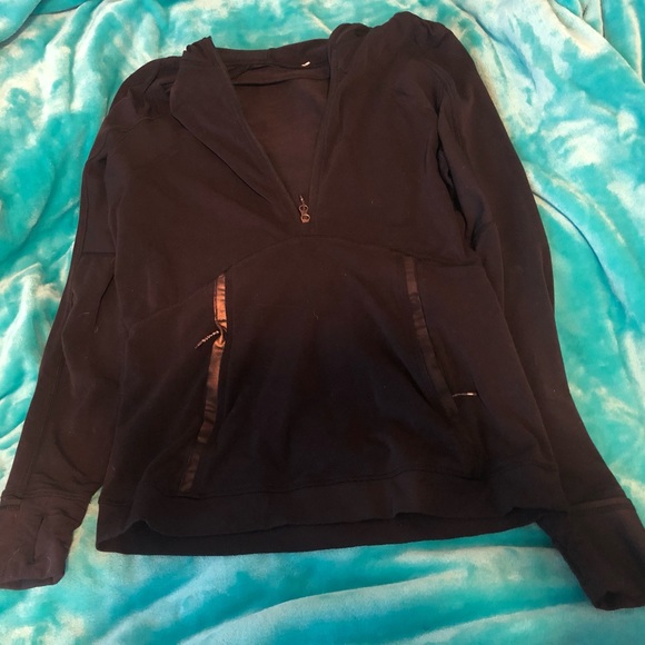 Fleece lined lululemon half zip hoodie - Picture 2 of 3